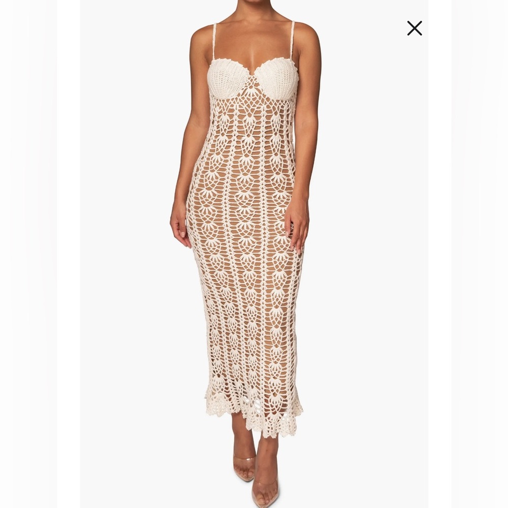 Odyssey Crochet Maxi Dress new with tags
